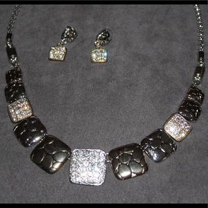 Necklace with matching earrings